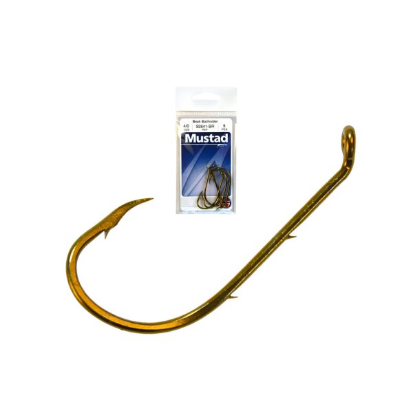 Mustad Beak Baitholder Bronz 2/0 Füles, Szakállas Süllőző Horog 7db