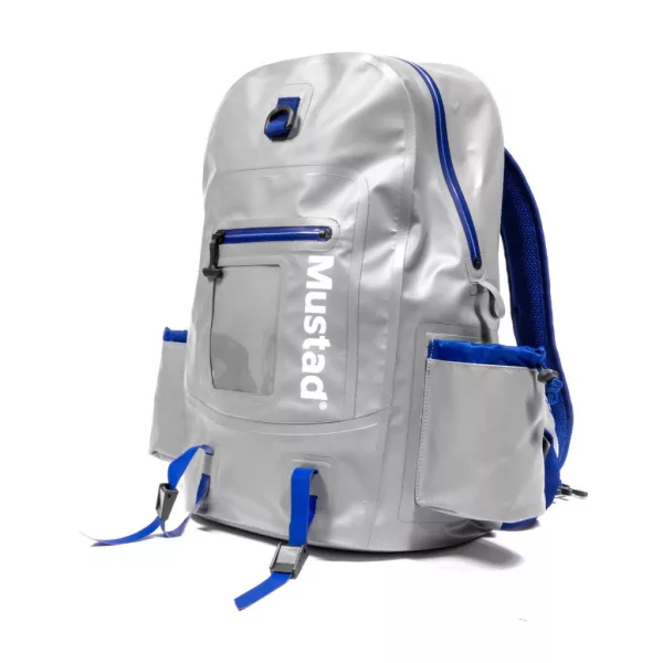 Mustad Daybreak Dry Traditional Back Pack 30l Sivá-Modrá Vodotesný Batoh