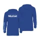Mustad Modrá Značková Longsleeve UV s kapucňou L Tričko s dlhým rukávom