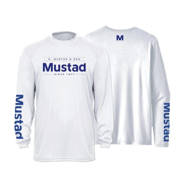Mustad Svetlosivá Brand Longsleeve UV XL Tričko s dlhými rukávmi