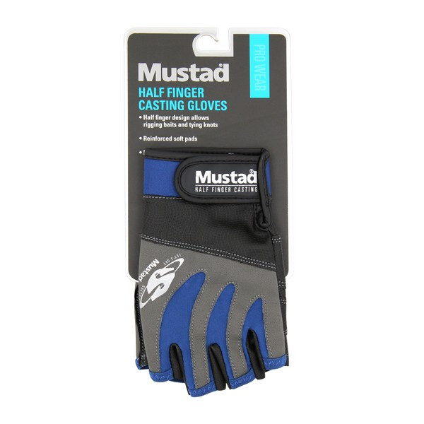 Mustad Half Finger Casting Gloves Rukavice bez prstov - S