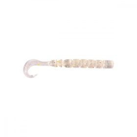   Mustad Aji Curly Tail 6,35cm Clear Rainbow Glitter Plastová nástraha 12ks