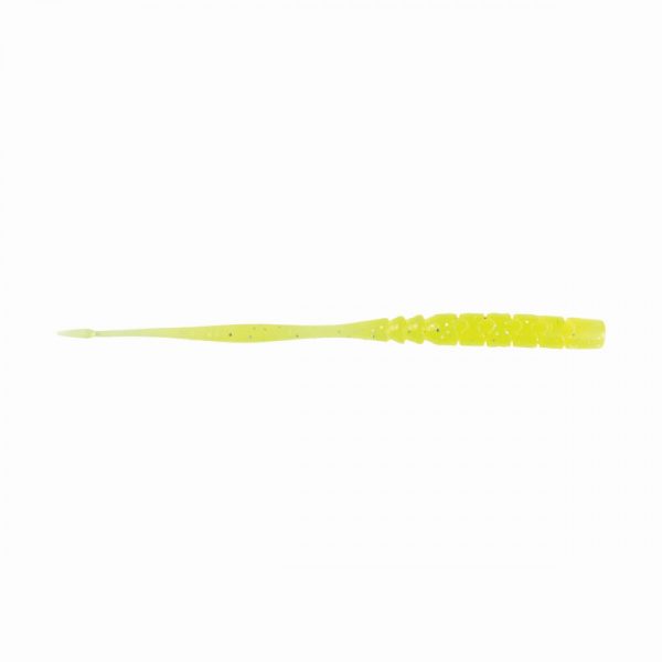 Mustad Aji Straight Tail 7,62cm Priehľadná Chartreuse Plastová Nástraha 12ks
