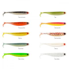   Mustad Mezashi Z-Tail Minnow 8,89cm Pearl White Plastiková nástraha 6ks