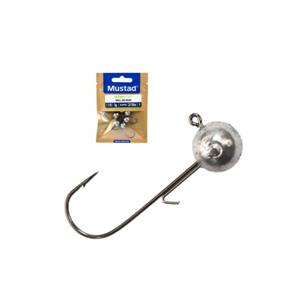 Mustad Ball Jig Head W/Keeper 4/0 12gr Jig Fej Kampóval 25db