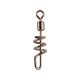 Mustad Power Rolling Swivel With Screw Snap 8 8ks Obratlík so skrutkovou karabínkou