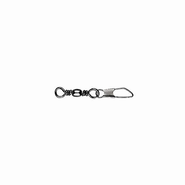 Mustad Barrel Swivel With Safety Snap 16×A0 10ks Obratlík so Snap karabínkou