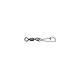 Mustad Rolling Swivel Round Eye With Hook Snap 6 Black Nickel Forgókapocs 10db