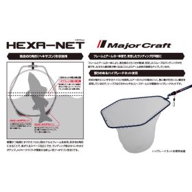 Major Craft Hexa Net Podberák M 55x50cm Modrý