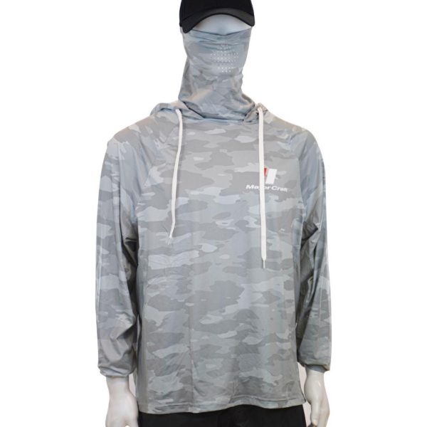 Major Craft Sun Protection Hoodie Svetlošedá UV Ochranná Mikina s Kapucňou M