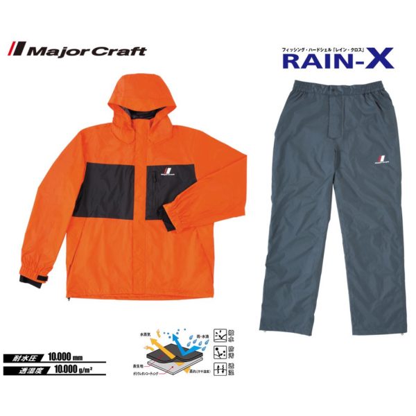Major Craft Rain-X Oranžová Dvojdielna Pláštenka 2XL