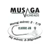 Musaga Classic 4/0 10gr Jig Fej 5db
