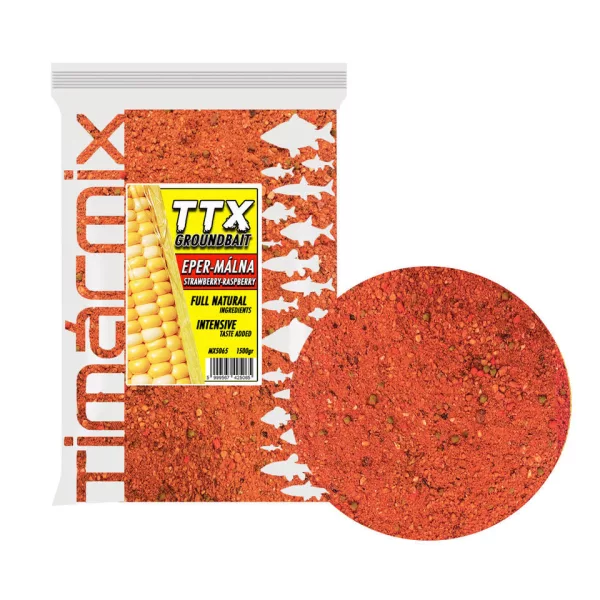 Tímár Mix TTX Groundbait Eper Málna Etetőanyag 1,5kg