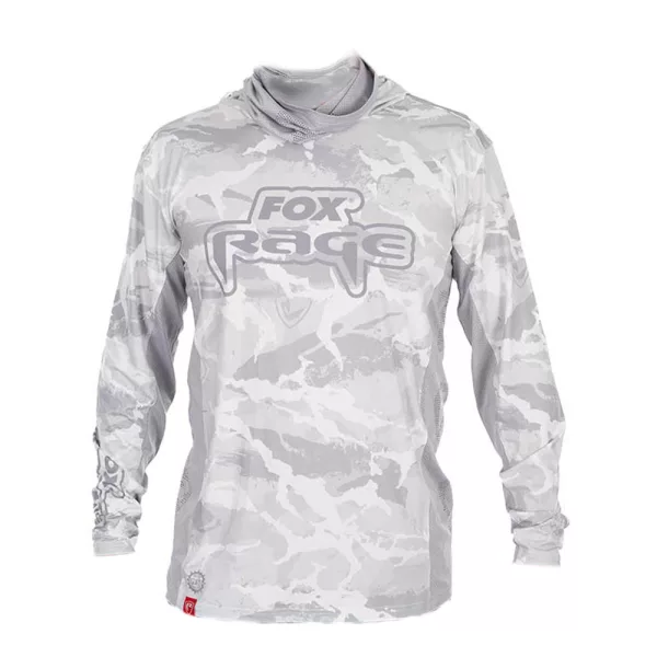Fox Rage UV Hooded Light Camo Top Mikina s kapucňou XL