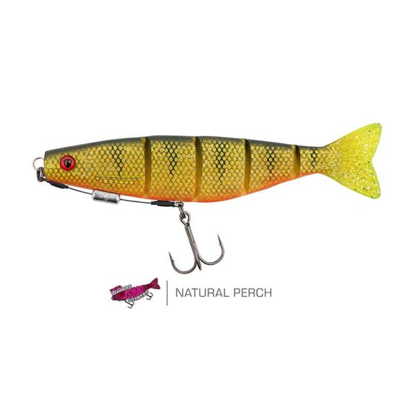 Fox Rage Pro Shad Jointed Loaded 18cm UV Natural Perch Gumená nástraha