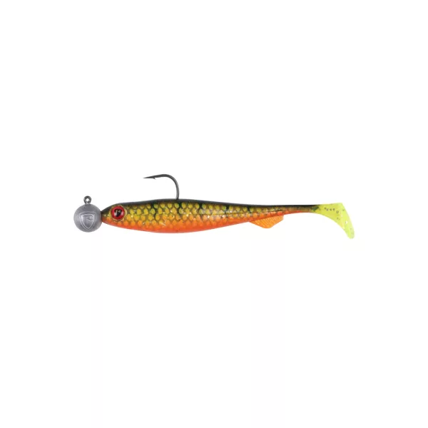 Fox Rage Bulk Loaded Slick Shads UV Natural Perch 13cm 4/0 15gr Plastová Nástraha