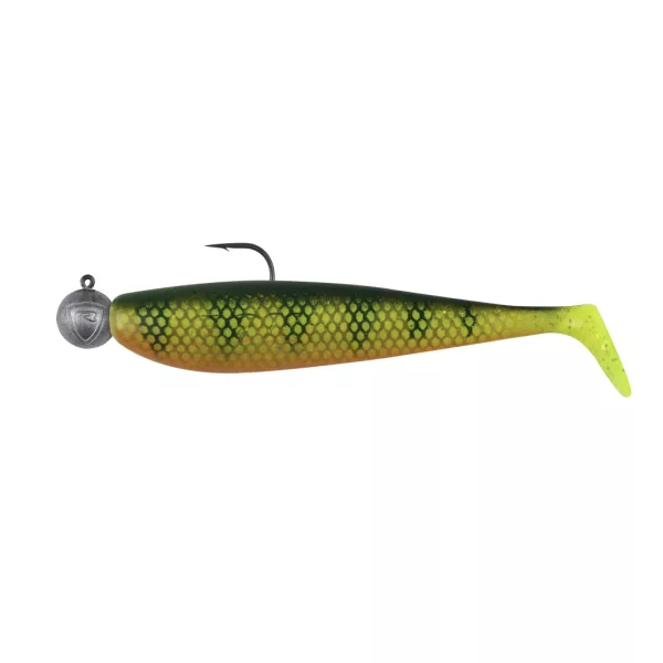 Fox Rage Bulk Loaded Zander Pro Shads UV Natural Perch 7,5cm 1/0 5gr Plastová Nástraha