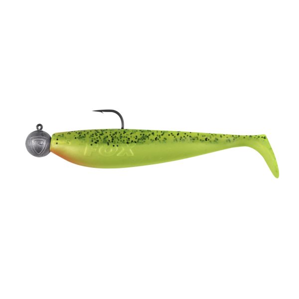 Fox Rage Bulk Loaded Zander Pro Shads UV Lemon Tiger 12cm 4/0 50gr Plastová nástraha