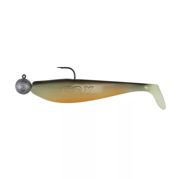 Fox Rage Bulk Loaded Zander Pro Shads UV Hot Olive 12cm 4/0 50gr Plastová nástraha