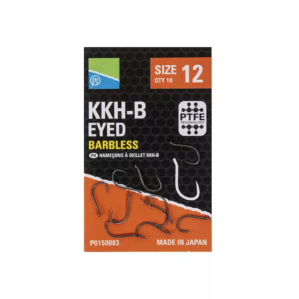 Preston KKHB 18 háčik s očkom, bez protihrotu 10ks