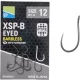 Preston XSP-B Eyed 12 Füles, Szakáll Nélküli Horog 10db