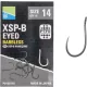 Preston XSP-B Eyed 14 Füles, Szakáll Nélküli Horog 10db