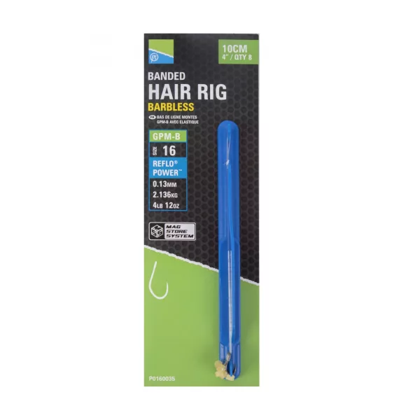 Preston GPMB Banded Hair Rigs 10cm 14 GPMB Monofil Predviazaný Háčik