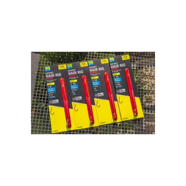 Preston 10 cm Bayonet Hair Rigs Predviazaný háčik 14 KKH
