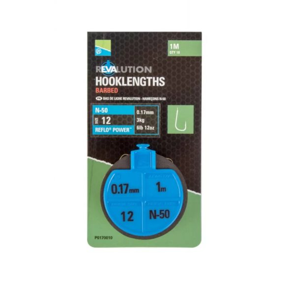 Preston Revalution Hooklengths N50 Size 10