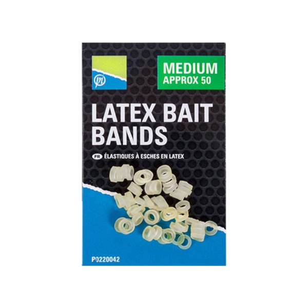 Preston Latex Bait Bands Krúžky na pelety Medium