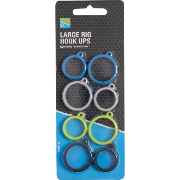 Preston Rig Hook Ups L Horogbeakasztó 8db