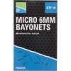 Preston Micro 6mm Bayonets Csalitüske 10db
