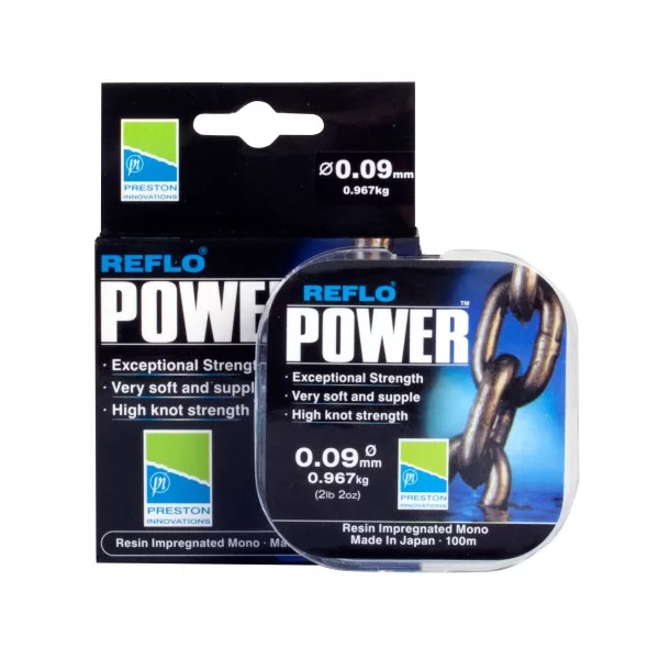 Preston Reflo Power 100m 0,15mm Náväzcový vlasec