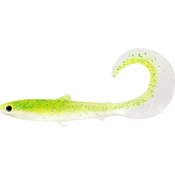 WESTIN BullTeez Curltail 10cm 6g Sparkling Chartreuse 2ks Plastová nástraha