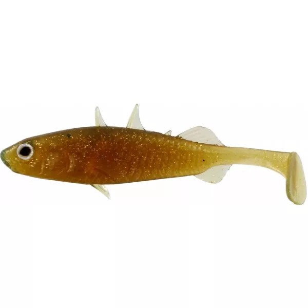WESTIN Stanley the Stickleback Shadtail 7,5cm 4g Motoroil Gold Balenie s. Plastová nástraha