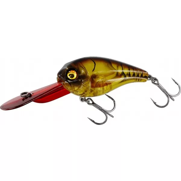 WESTIN MegaBite DR Crankbait 6cm 19g Plávajúci Číry Hnedý Rak Wobler