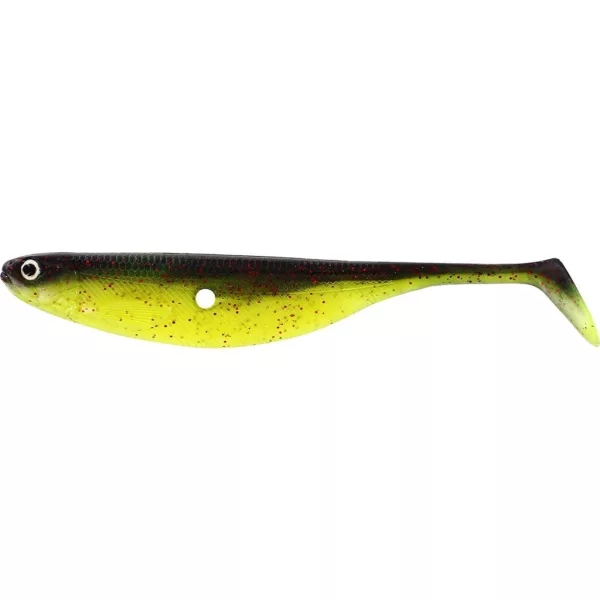 WESTIN ShadTeez Hollow 8cm 4g Black/Chartreuse Box s 50ks Plastová nástraha