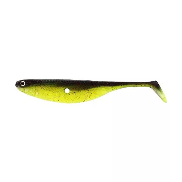 WESTIN ShadTeez Hollow 12cm 9g Black/Chartreuse Box s 42ks Plastová nástraha