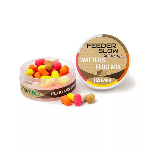 Promix Feeder Slow Sinking Wafters Fluo Mix 10mm Wafter 20gr