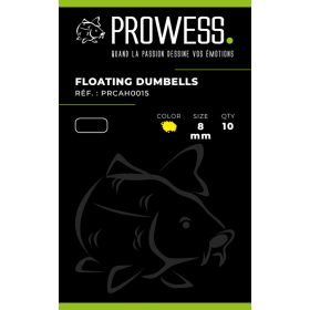Prowess Dumbells Žlté 8mm 10ks