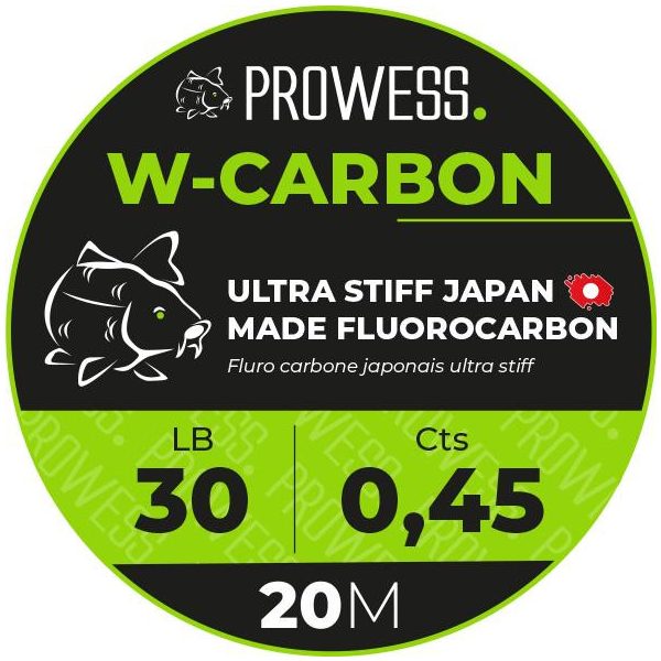 Prowess W-Carbon 20m 0,60mm Nadväzec na boilies