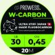 Prowess W-CARBON 0,60mm Fluorocarbon Šnúra / Náväzcová šnúra na lov kaprov