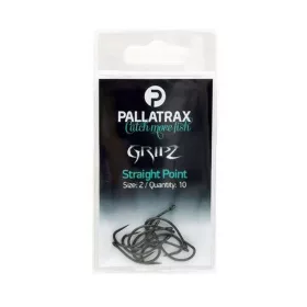   Pallatrax Gripz Straight Point 8 Uškový, Bezostňový kaprový háčik 10ks