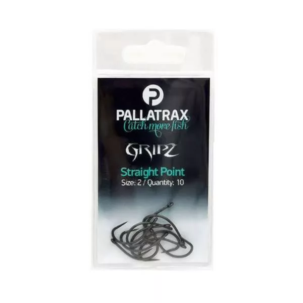 Pallatrax Gripz Straight Point 8 Uškový, Bezostňový kaprový háčik 10ks