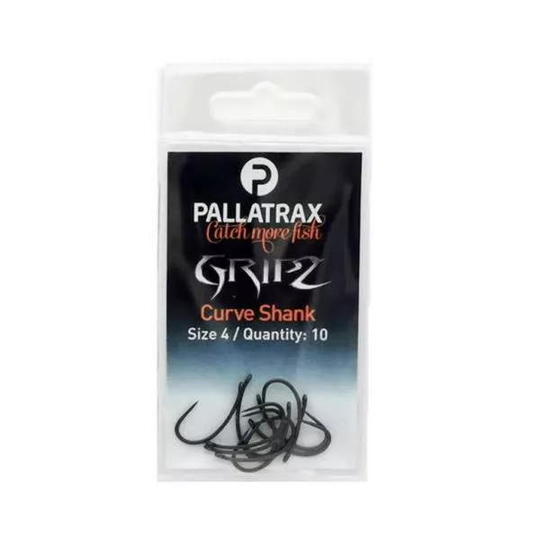 Pallatrax Gripz Curve Shank 8 S očkom, Bezprotihrotový Boilies Háčik 10ks
