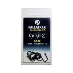   Pallatrax Gripz Chod Hooks 6 Háčik s očkom, Bezprotihrotový Kaprový Háčik 10ks