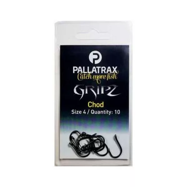 Pallatrax Gripz Chod Hooks 6 Háčik s očkom, Bezprotihrotový Kaprový Háčik 10ks