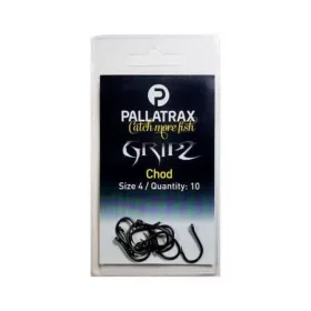   Pallatrax Gripz Chod Hooks 8 Háčik s očkom, Bezprotihrotový Kaprový Háčik 10ks