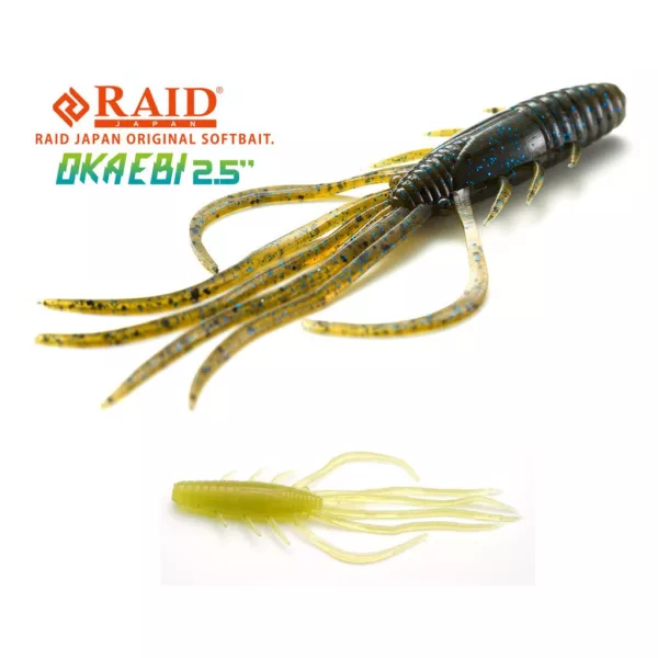 Raid Oka Ebi 6,3cm 072 Stealth Fish Plastová Nástraha 8ks