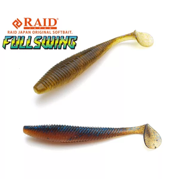 Raid Fullswing 10cm 042 Dark Cinnamon Shad Plastová Návnada 6ks